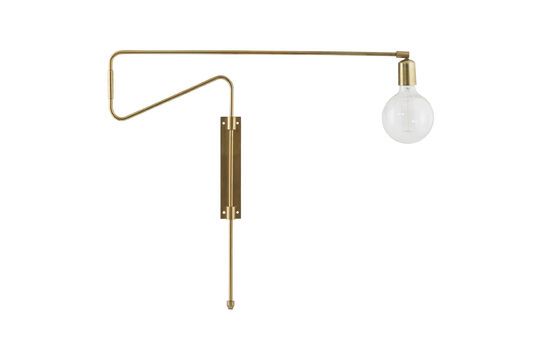Wandleuchte aus goldfarbenem Metall Swing