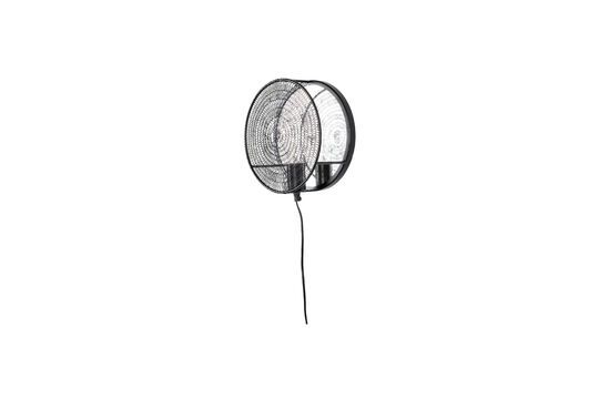 Wandleuchte aus schwarzem Metall Lea