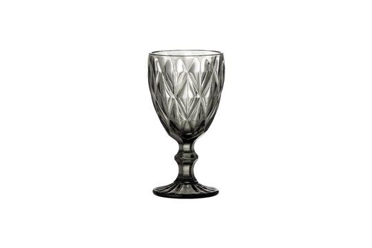 Weinglas aus grauem Glas H15,5 Asana