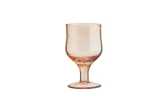 Weinglas aus rotem gehämmertem Glas Marto