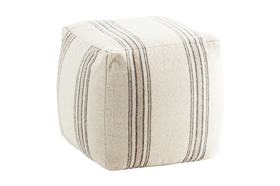 Weißer Sitzsack aus Baumwolle Mima Madam Stoltz