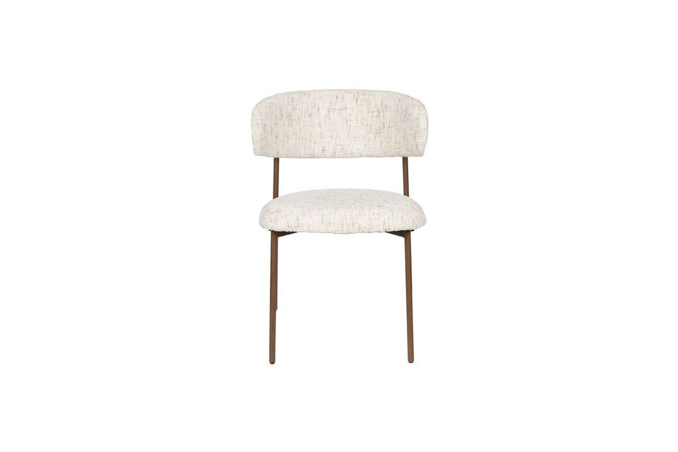 Weißer Stuhl aus Stoff Claes White Label