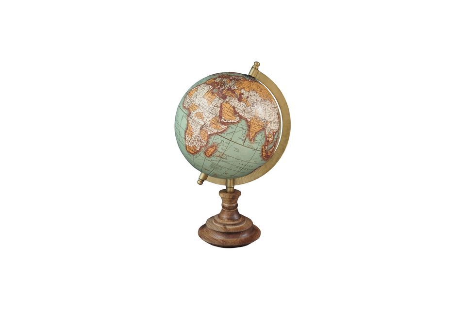 Als Symbol für Reisen und Abenteuer hat die Riverie-Weltkarte einen Retro-Look